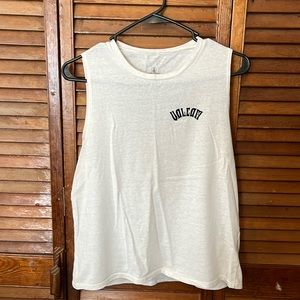 Cream, Volcom stone, tank top. Medium